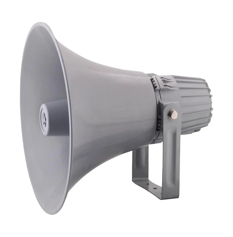 Pyle PHSP12 12.7" Indoor/Outdoor 60 Watt Pa Horn Speaker with 70-100V Transformer, Grey