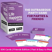 Quokka Freedom of Speech Card Board Game - Life Happens & Modern Edition for kids 8-12 and adults
