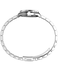 Timex Women's Quartz Analog Silver-Tone Stainless Steel Watch, 25mm