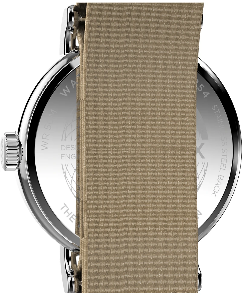 Timex Unisex Quartz Analog Tan Nylon Watch, 37mm