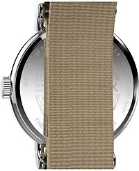 Timex Unisex Quartz Analog Tan Nylon Watch, 37mm