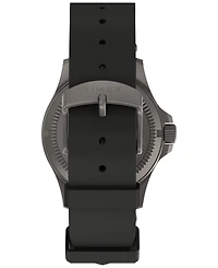 Timex Men's Quartz Analog Black Leather Watch, 38mm