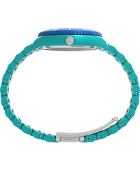 Timex Women's Quartz Analog Green Stainless Steel Watch, 37mm