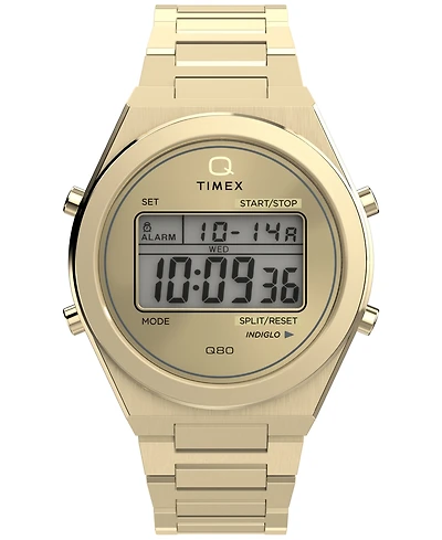 Timex Men's Quartz Digital Gold-Tone Stainless Steel Watch, 39mm