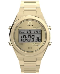 Timex Men's Quartz Digital Gold-Tone Stainless Steel Watch, 39mm