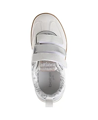 Bebe Little Girls Low Top with Multi Metallic Sneakers