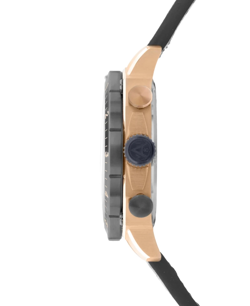 Avi-8 Men's Hawker Hunter Atlas Dual-Time Chronograph Leather Strap Watch