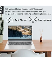 Hp Essential 17.3" Daily Traditional Laptop Intel Core 7 150U 8GB Ram Intel Integrated Graphics 512GB Ssd Storage Windows 11 Home Fhd 60Hz - Blue