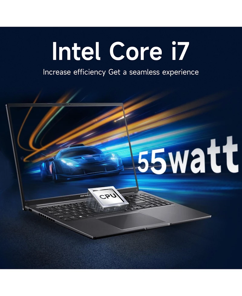 Asus Vivobook 16 16" Daily Traditional Laptop Intel Core i7 1355U 16GB Ram Intel Iris Xe Graphics 1TB Ssd Storage Windows 11 Home Fhd+ 60Hz - Black