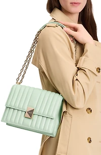 kate spade new york Deco Quilted Leather Small Chain Shoulder Bag