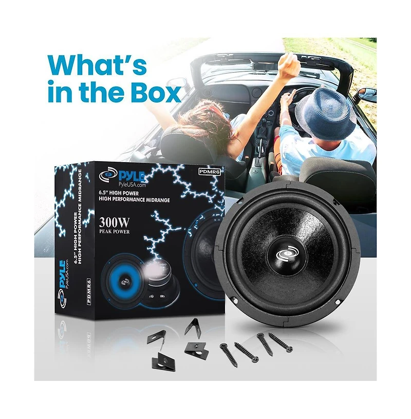 Pyle 6.5" High-Power Midrange Speaker Driver - PDMR6
