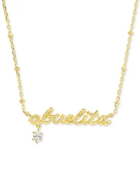 Kendra Scott 14k Gold-Plated Crystal Abuelita 19" Adjustable Pendant Necklace