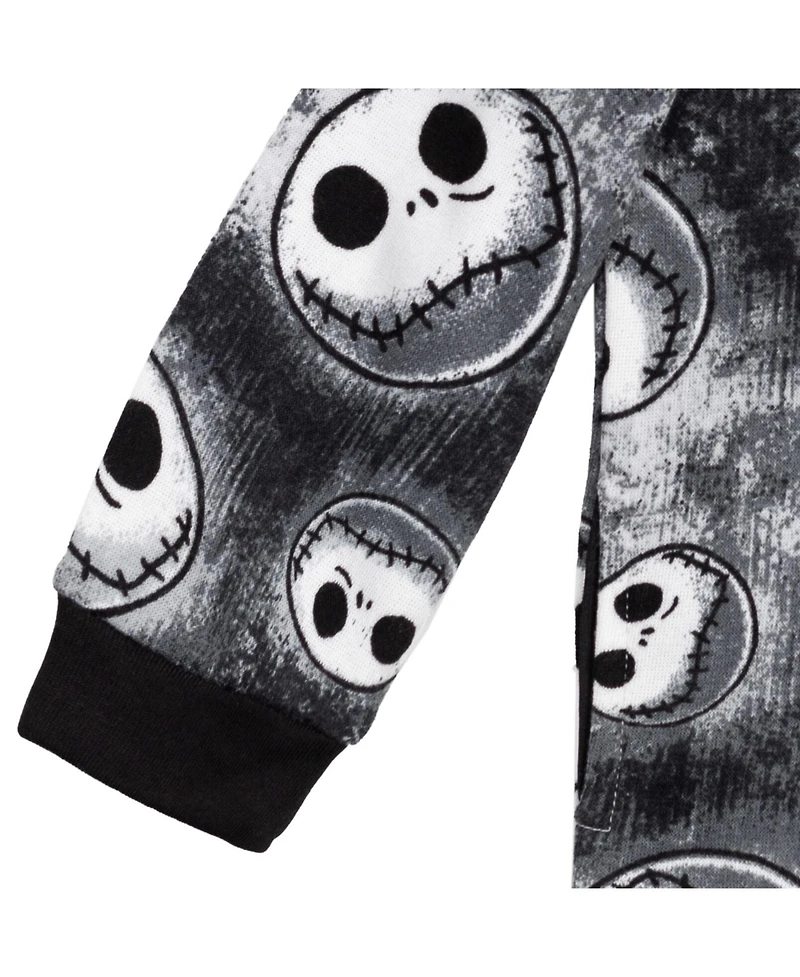 Nightmare Before Christmas Disney Jack Skellington Fleece Zip Up Hoodie Toddler |Child Boys