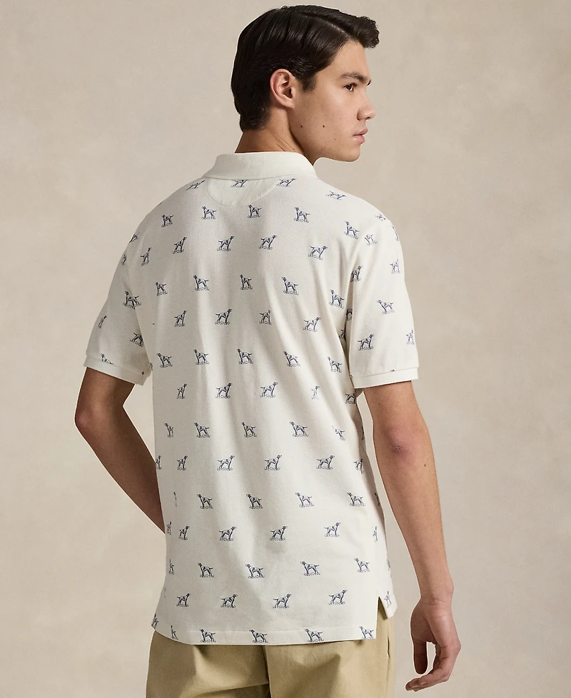 Polo Ralph Lauren Men's Classic-Fit Dog-Print Mesh Shirt