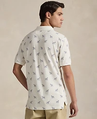 Polo Ralph Lauren Men's Classic-Fit Dog-Print Mesh Shirt