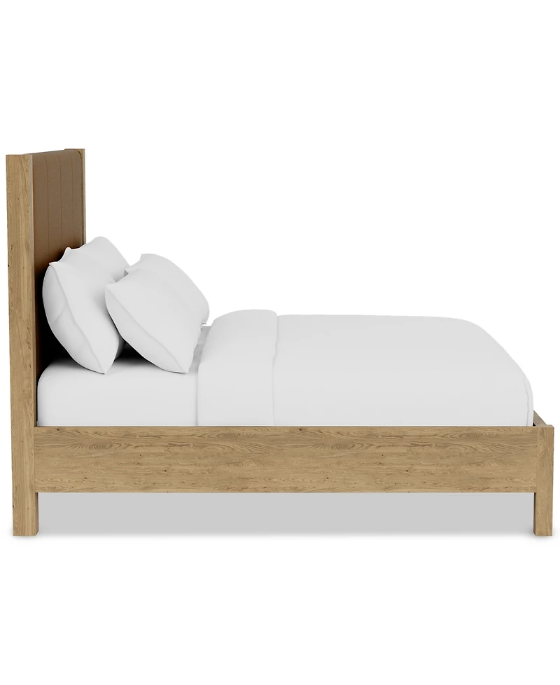 Davie King Leather Bed, Created for Macy's