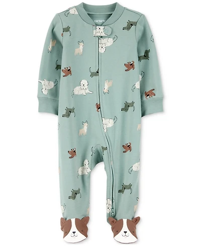 Carter's Baby Boys Cotton Dog-Print Sleep & Play Pajamas