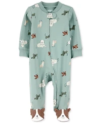 Carter's Baby Boys Cotton Dog-Print Sleep & Play Pajamas