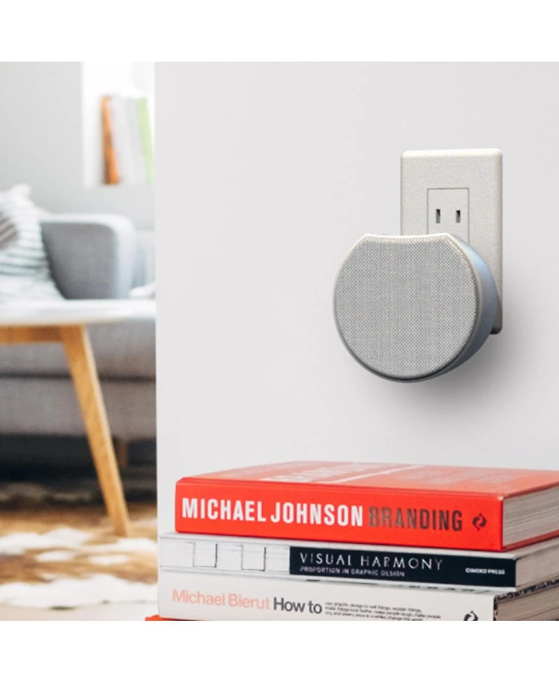 Oc Acoustic Newport Plug-in Outlet Speaker with Bluetooth 5.1 and Built-in Usb Type-a Charging Port - Set of 4
