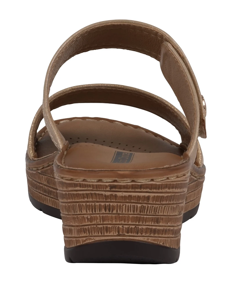 Gc Shoes Women's Meli Slip-On Wedge Sandals
