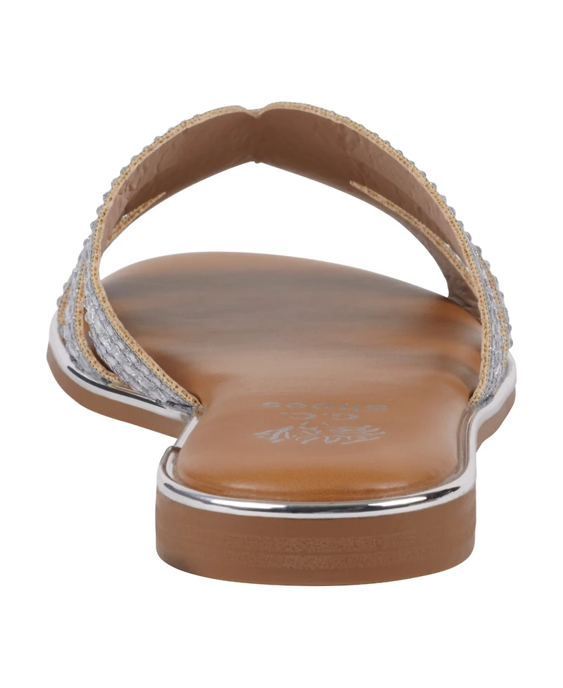 Gc Shoes Women's Clara Embellished Flat Sandals