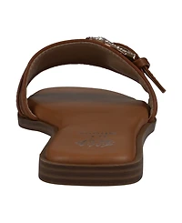 Gc Shoes Women's Kenna Embellished Buckle Flat Sandals