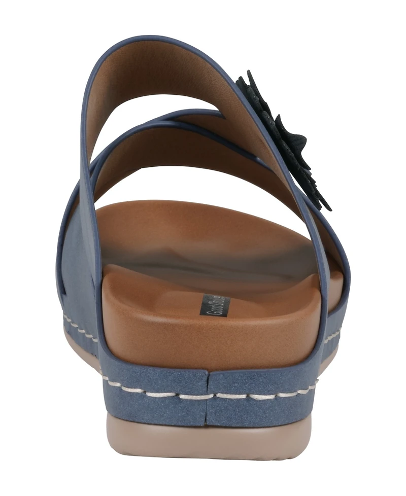 Gc Shoes Women's Nessie Flower Wedge Sandals