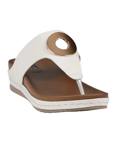 Gc Shoes Women's Seli Thong Wedge Sandals