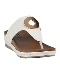 Gc Shoes Women's Seli Thong Wedge Sandals