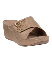 Gc Shoes Women's Annora Embellished Wedge Sandals