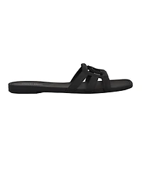 Calvin Klein Women's Yoana Logo Slip-On Jelly Flat Sandals