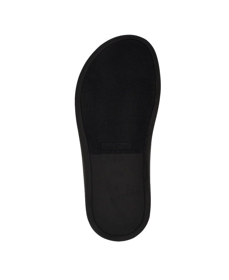 Calvin Klein Women's Pacen Woven Crisscross Flat Sandals