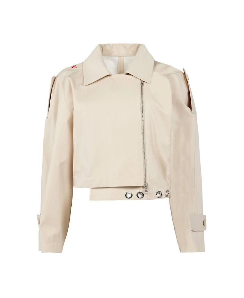 Pcfg Women's Free Heaven Cropped Trenchcoat