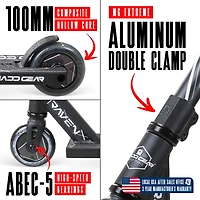 Pro Stunt Scooter for Kids Ages 5 - 12 – Lightweight Durable Trick Scooter for Skatepark and Street – Madd Gear MG1