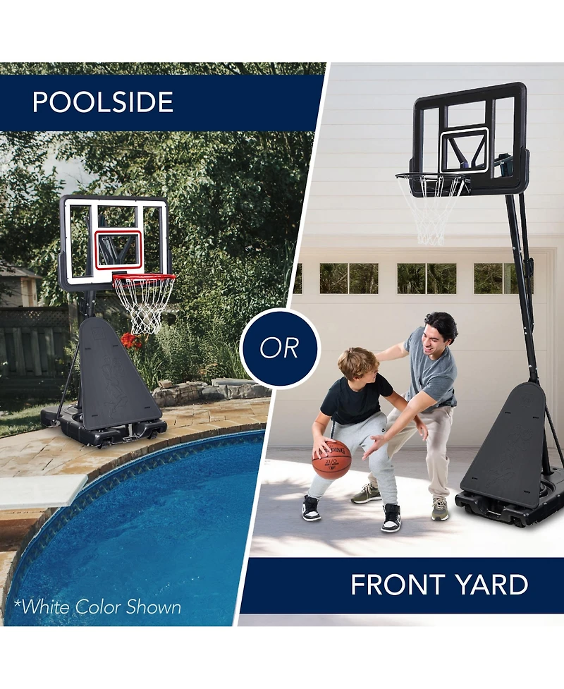 Best Choice Products Adjustable 4.4-10ft Basketball Hoop, Portable Goal w/Shatterproof Backboard