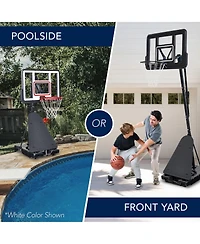 Best Choice Products Adjustable 4.4-10ft Basketball Hoop, Portable Goal w/Shatterproof Backboard