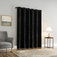 Isidora Velvet Magnetic Closure 100% Blackout Grommet Curtain Panel