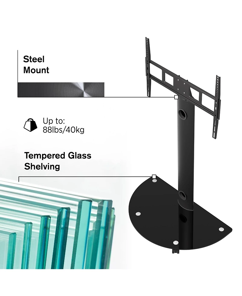 ProMounts Mobile Tv Stand Mount for 32” to 72” Screens, Holds up to 88lbs