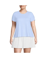 Lands' End Plus Power Performance Short Sleeve Crewneck Tee