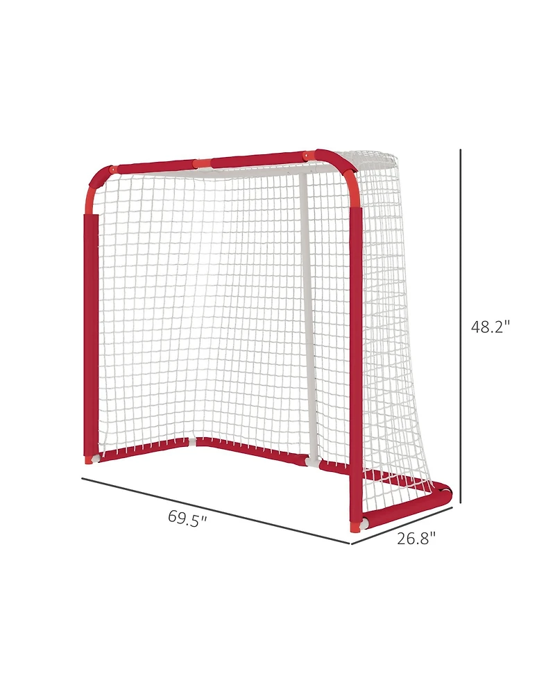 Soozier Soccer Goal, Practice Soccer Goal Net with Steel Frame, Pe Mesh