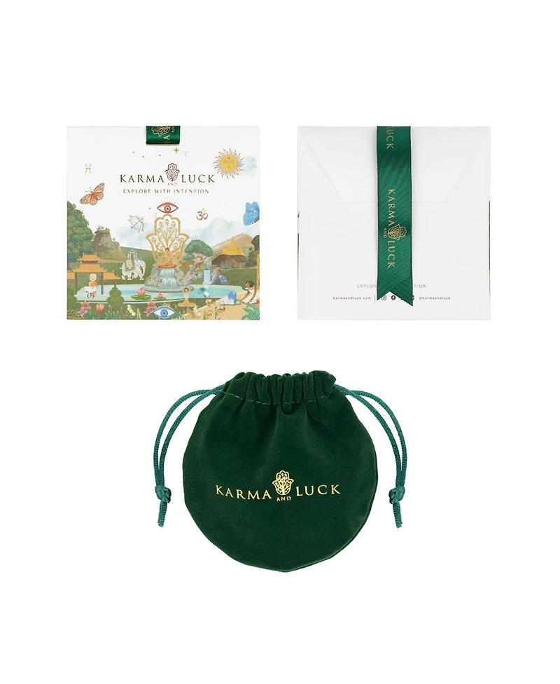 Karma and Luck Soothing Aura Blue Opal Multi-Symbol Necklace