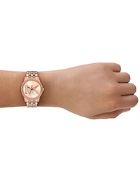 Michael Kors Women's Ritz Chronograph Rose Gold-Tone Stainless Steel Watch, 35mm