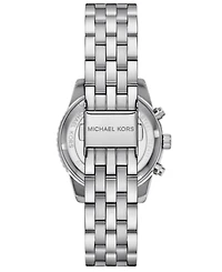 Michael Kors Women's Bryant Chronograph Silver-Tone Stainless Steel Watch, 35mm