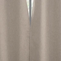 Aldwin Slub Texture Magnetic Closure 100% Blackout Grommet Curtain Panel