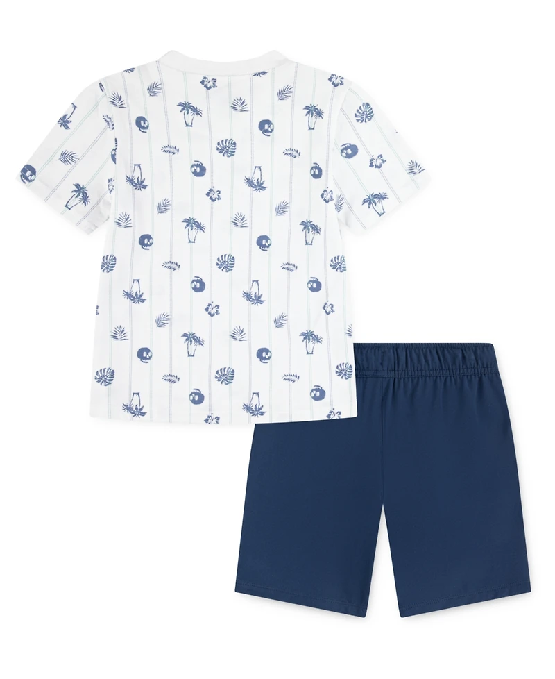 Hurley Little Boys 2-Piece Printed T-Shirt and Woven Shorts Set