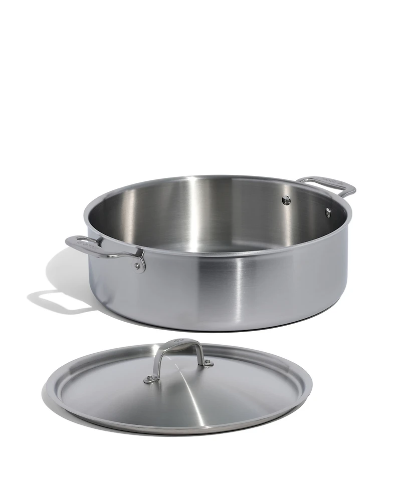 Made In Stainless Steel Clad -Quart Rondeau with Lid