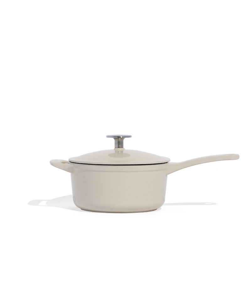 Made Enameled Cast Iron 2-Quarts Saucepan with Lid