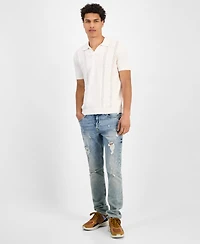 Guess Men's Relaxed-Fit Bryant Pointelle Shirt