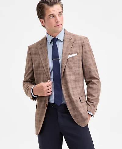 Nautica Men's Modern-Fit Stretch Pattern Sport Coat