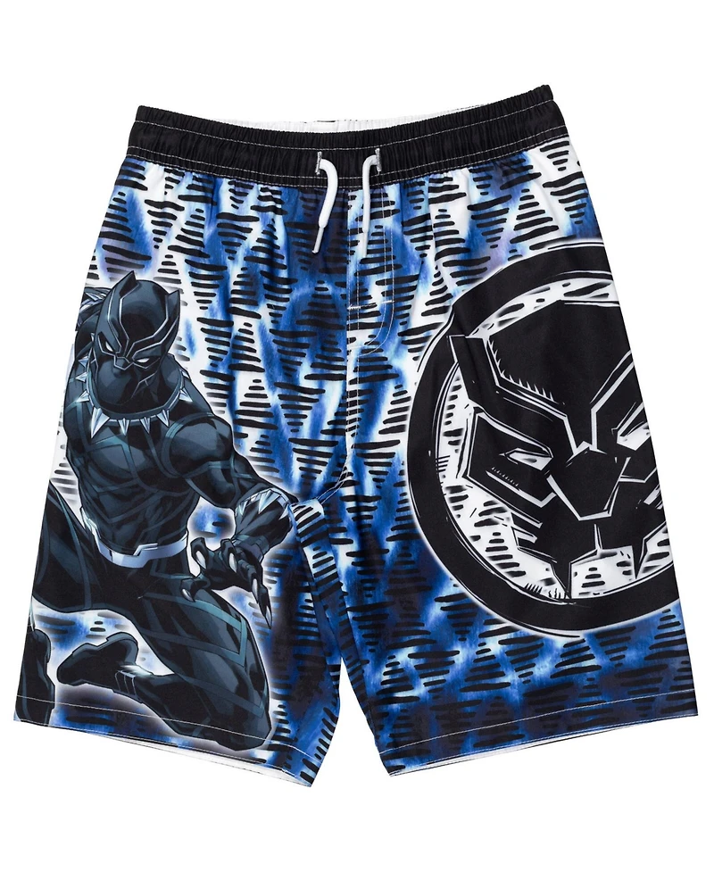 Avengers Little Boys Spider-Man Captain America Hulk Iron Man Pullover Rash Guard & Swim Trunks Outfit Set to